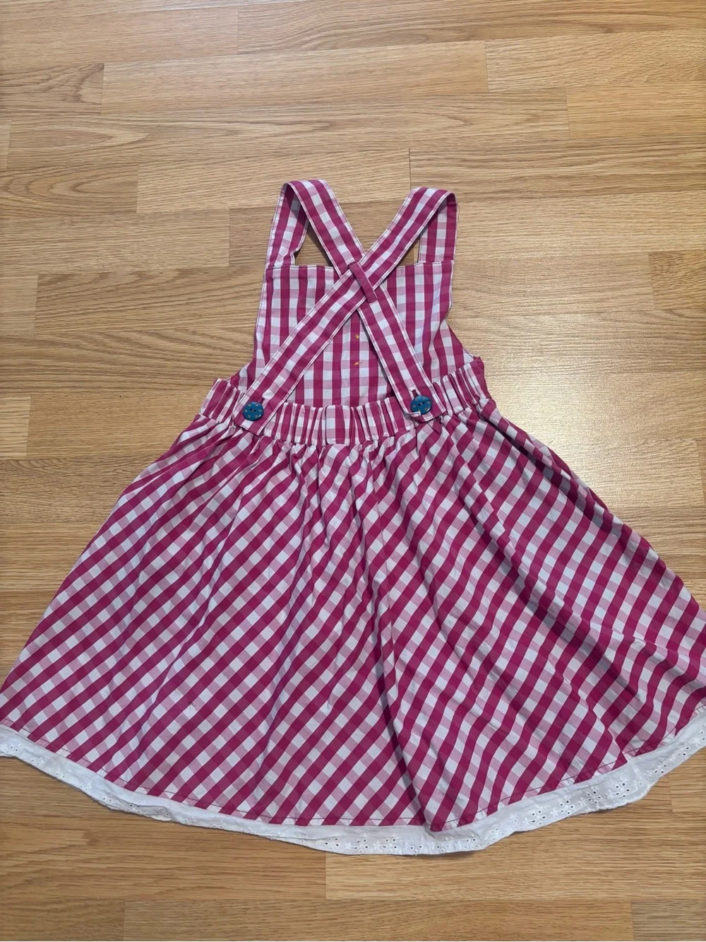 “Wildflower” pinafore dress with matching shirt size 6 in great condition
